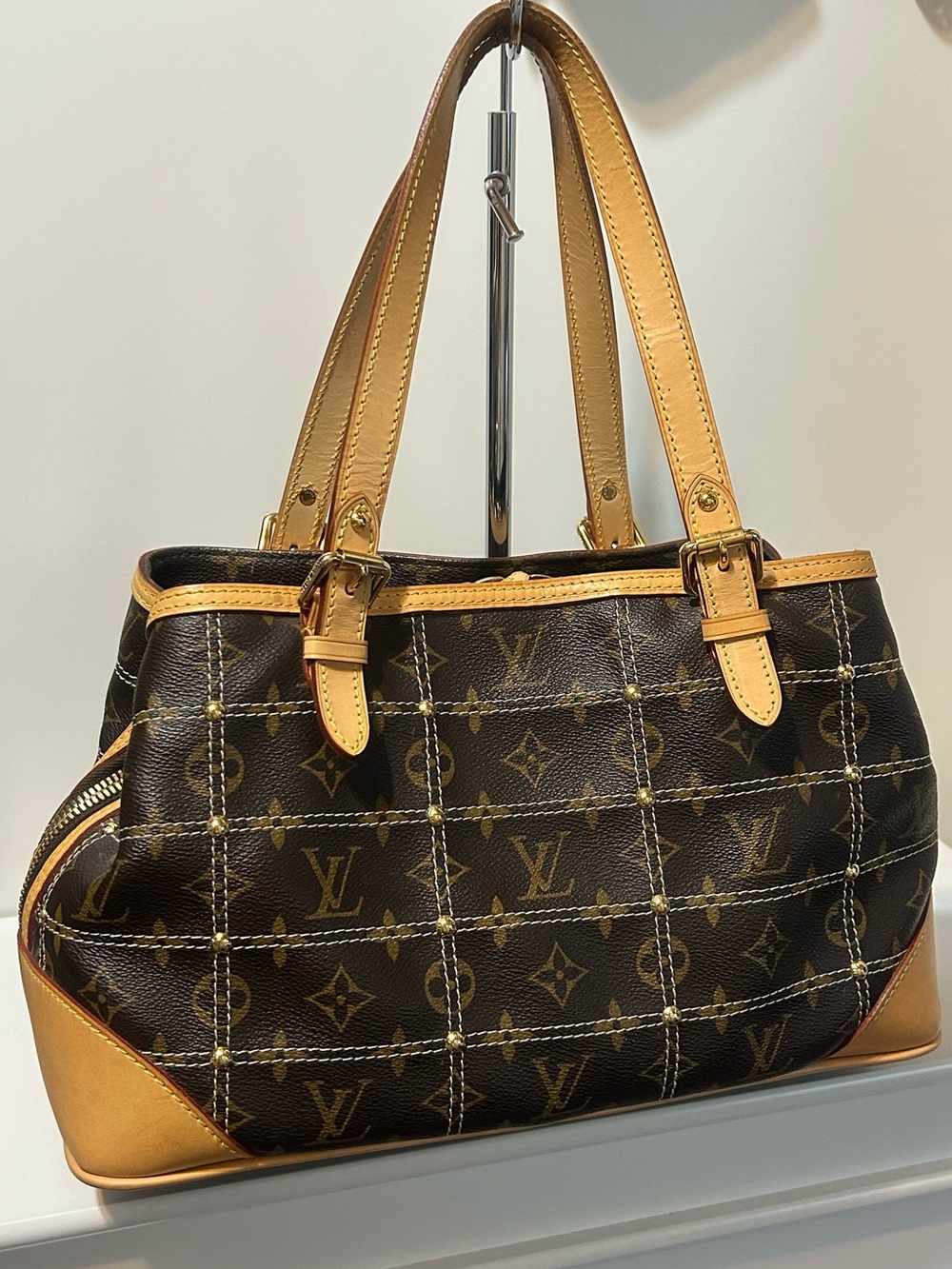LOUIS VUITTON RIVETING BAG EUC - Picture 3 of 17